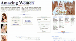 Desktop Screenshot of amazing-women.com